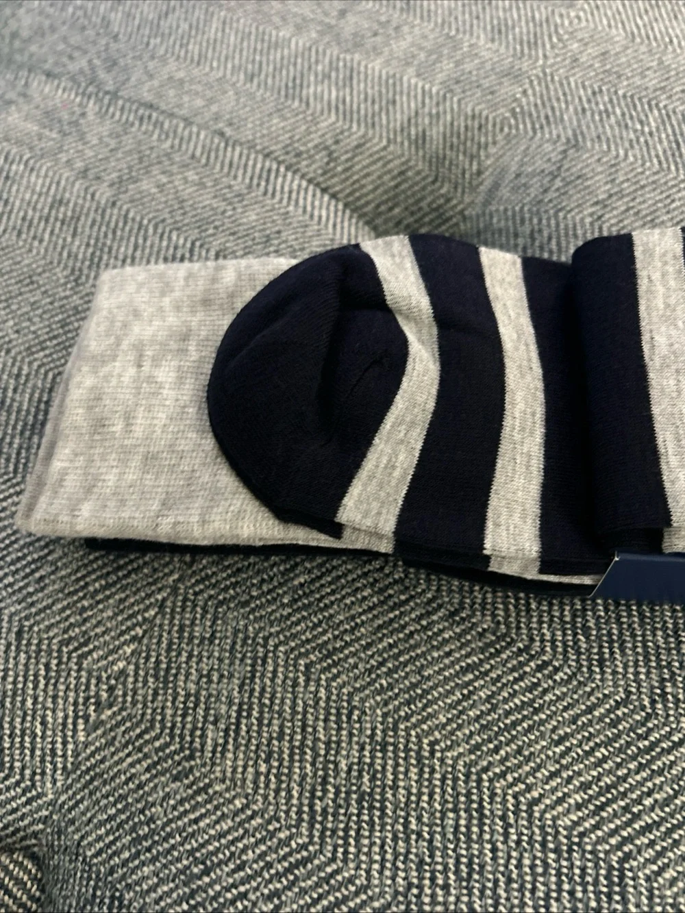 New Polo Ralph Lauren Men's 3-Pair Socks  Navy/Gray- Shoe Size- 6-12.5